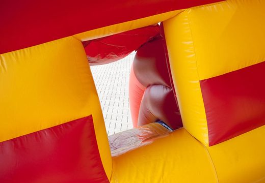 Midi overdekt multifun springkasteel met glijbaan kopen in circus thema voor kinderen. Koop springkastelen online bij JB Inflatables Nederland
