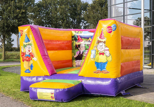 Klein open springkasteel kopen in het thema feest voor kinderen. Koop springkastelen online bij JB Inflatables Nederland