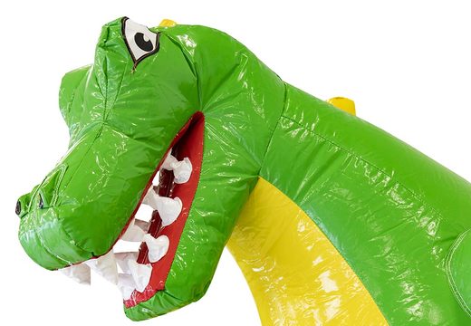 Klein opblaasbare luchtkussen met glijbaan in dinosaurus thema kopen voor kinderen. Bestel opblaasbare luchtkussens online bij JB Inflatables Nederland