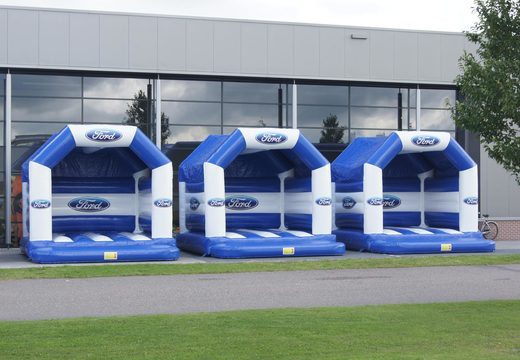Koop online opblaasbare Ford - A-Frame springkastelen in eigen huisstijl  bij JB Promotions Nederland. Vraag nu gratis ontwerp aan voor opblaasbare springkastelen  in eigen huisstijl