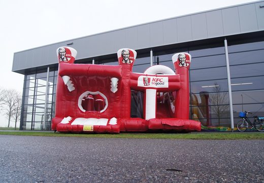 Opblaasbare KFC Multiplay springkastelen bestellen bij JB Inflatables Nederland. Vraag nu gratis ontwerp aan voor opblaasbare springkastelen in eigen huisstijl bij JB Promotions Nederland
