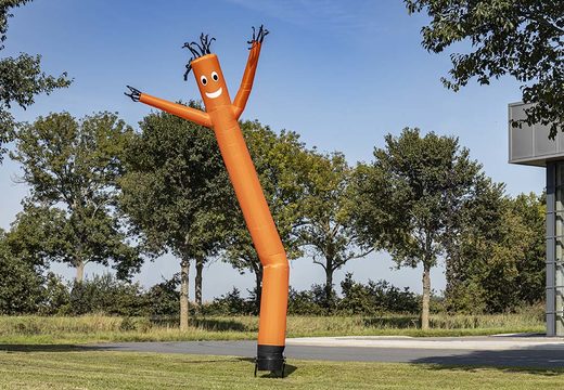 Skydancers in 6 of 8 meter opblaasbaar in het oranje kopen bij JB Inflatables Nederland. Bestel inflatable airdancers in standaard kleuren en afmetingen direct online