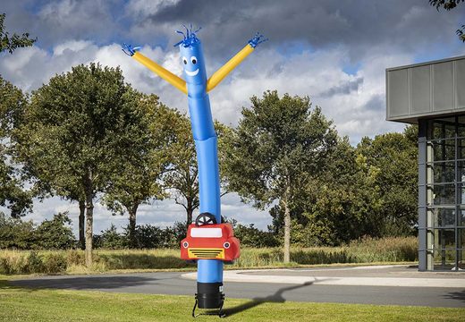 6m opblaasbaar skydancer 3d auto in het blauw nu online kopen bij JB Inflatables Nederland. Bestel opblaasbare airdancers in standaard kleuren en afmetingen direct online