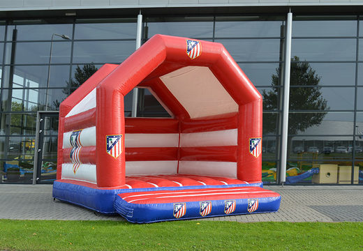 Bestel nu op maat gemaakte Atletico Madrid  A Frame springkastelen bij JB Promotions Nederland. Vraag nu gratis ontwerp aan voor opblaasbare reclame springkastelen in eigen huisstijl