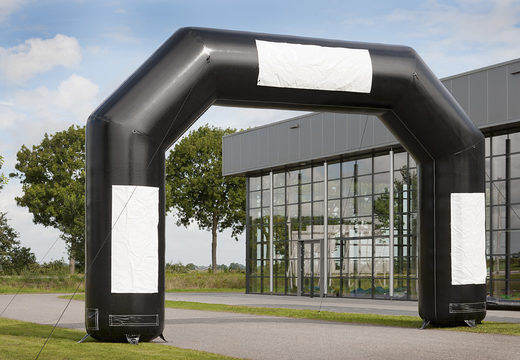 Opblaasbare start & finish boog te koop in zwarte kleur bij JB Inflatables Nederland. Bestel opblaasbare finish bogen in standaard kleuren en afmetingen direct online