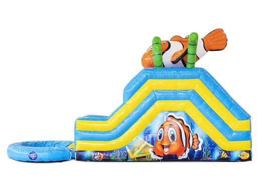 Seaworld waterglijbaan springkasteel ook te gebruiken als ballenbak kopen bij JB Inflatables Nederland. Bestel springkastelen online bij JB Inflatables Nederland
