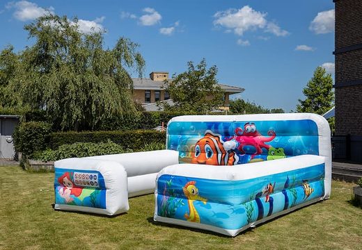 Bubble park springkasteel schuimkraan in thema seaworld kopen voor kids. Koop opblaasbare springkastelen online bij JB Inflatables Nederland