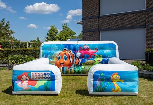 Bubble park seaworld met een schuimkraan kopen voor kids. Bestel opblaasbare springkastelen bij JB Inflatables Nederland