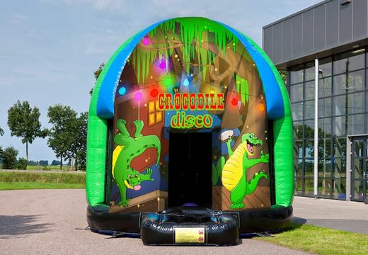 Bestel disco multi-thema 4,5m springkasteel in Kids party thema voor kinderen. Koop opblaasbare springkastelen bij JB Inflatables UK