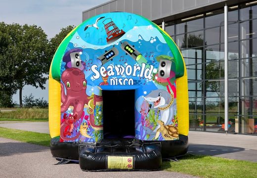 Te koop disco multi-thema 5,5m luchtkussen in Seaworld thema voor kids. Bestel opblaasbare luchtkussens nu online bij JB Inflatables Nederland