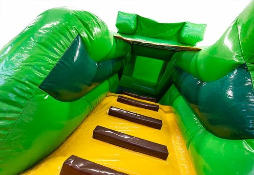 Koop een multifunctioneel Funcity Jungle springkasteel met een glijbaan voor kinderen. Bestel springkastelen online bij JB Inflatables Nederland