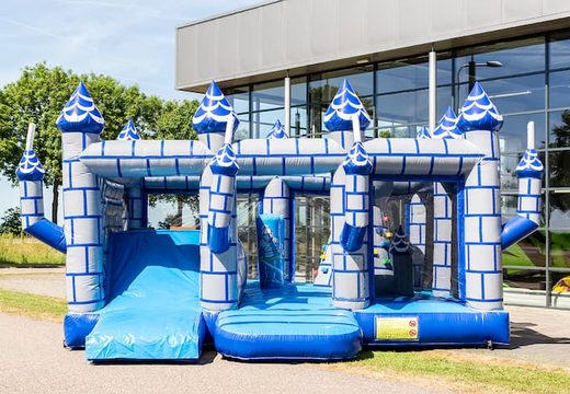 Springkussen in thema kasteel met een glijbaan kopen voor kids. Koop springkussens online bij JB Inflatables Nederland