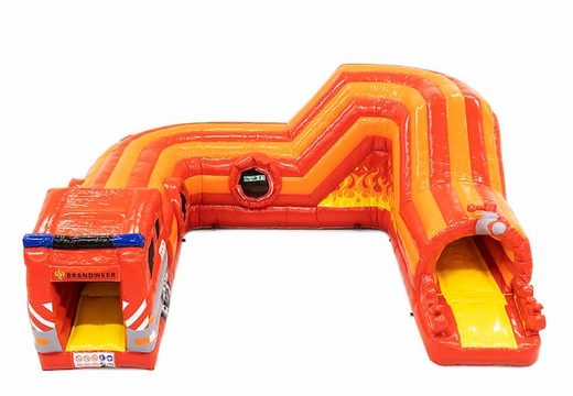 Play and fun brandweer kruiptunnel springkussen kopen voor kinderen. Bestel springkussens online bij JB Inflatables Nederland