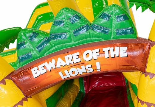 Koop een ruim kruiptunnel leeuw springkussen voor kids. Bestel springkussens online bij JB Inflatables Nederland