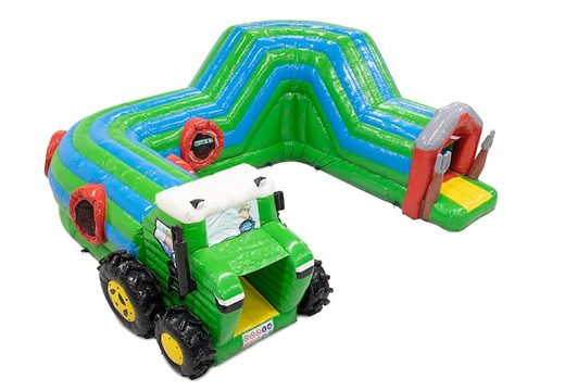 Koop een ruim kruiptunnel tractor  springkussen voor kids. Bestel springkussens online bij JB Inflatables Nederland