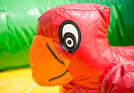 Inflatable halfopen playzone jungle luchtkussen met plastic ballen en 3D objecten kopen voor kids. Bestel luchtkussens online bij JB Inflatables Nederland 