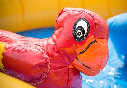 Inflatable halfopen playzone piraat luchtkussen met plastic ballen en 3D objecten kopen voor kids. Bestel luchtkussens online bij JB Inflatables Nederland 