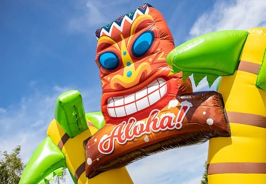 Koop een groot opblaasbaar open bubble park in Hawaii thema voor kids. Bestel opblaasbare springkastelen bij JB Inflatables Nederland