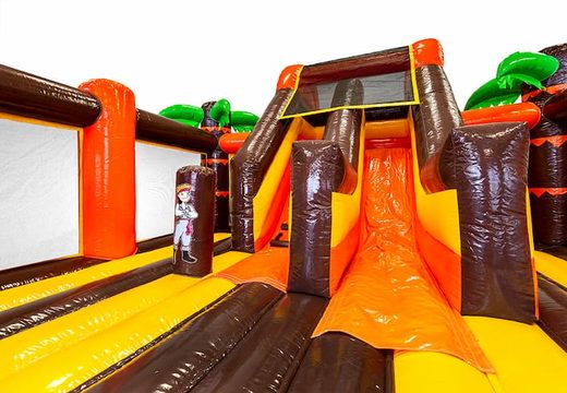 Slidebox Pirate sprinkasteel met glijbaan bestellen voor kids. Koop sprinkastelen online bij JB Inflatables Nederland
