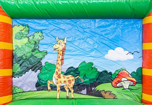 Speelberg open jungle springkasteel met wanden voor kids kopen. Bestel springkastelen online bij JB Inflatables Nederland 