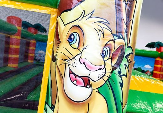Open oerwoud speelberg springkasteel met wanden koop voor kinderen. Bestel springkastelen online bij JB Inflatables Nederland 