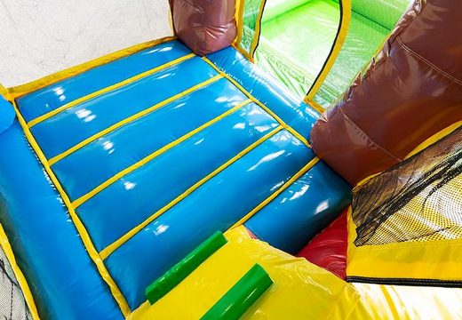 Multi splash bounce Hawaï springkasteel met of zonder bad kopen voor kinderen. Bestel springkastelen onlin bij JB Inflatables Nederland