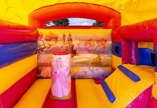 Klein overdekt multifun springkasteel kopen in thema prinses voor kinderen. Koop springkastelen online bij JB Inflatables Nederland