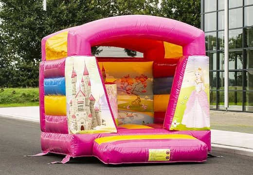 Klein springkasteel overdekt kopen in prinses thema voor kinderen. Koop springkastelen online bij JB Inflatables Nederland online