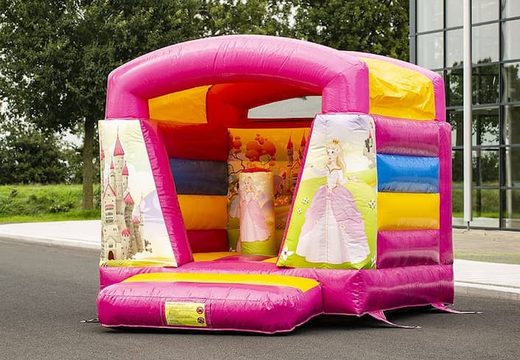 Klein springkussen overdekt kopen in prinses thema voor kinderen. Koop springkussen online bij JB Inflatables Nederland