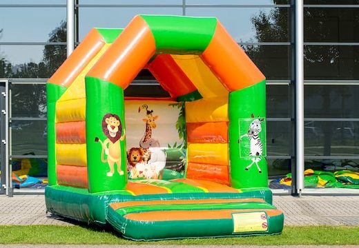 Midi springkussen te koop in thema jungle voor kinderen. Koop springkussens online bij JB Inflatables Nederland