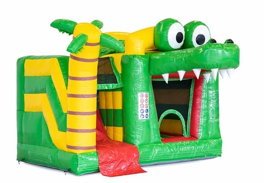 Mini splash bounce krokodil springkussen bestellen bij JB Inflatables Nederland. Koop springkussens online bij JB Inflatables Nederland