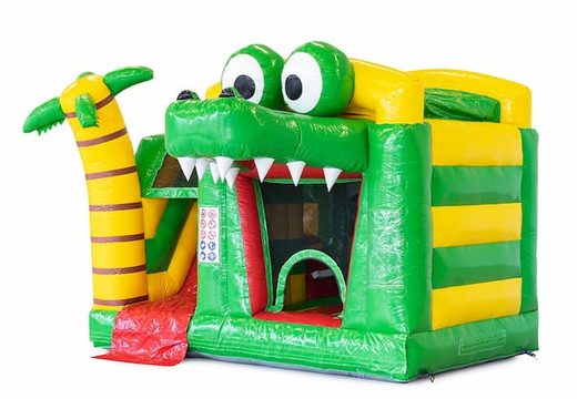 Bestel opblaasbaar multiplay springkasteel in krokodil thema met of zonder bad voor kinderen bij JB Inflatables Nederland. Koop springkastelen online bij JB Inflatables Nederland