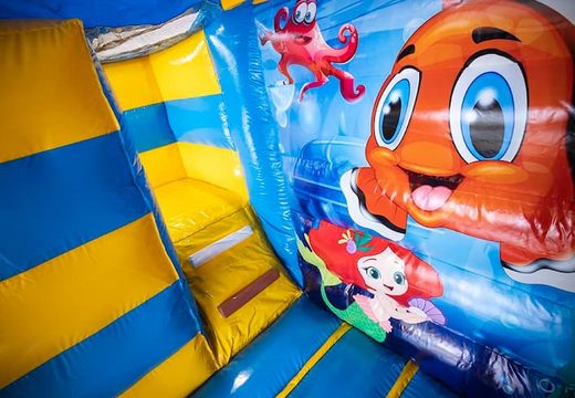 Seaworld multifunctioneel waterglijbaan luchtkussen met koppelbare badjes kopen bij JB Inflatables Nederland. Bestel online luchtkussen bij JB Inflatables Nederland