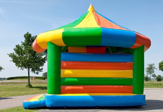 Groot carrousel luchtkussen overdekt kopen in standaard thema voor kinderen. Bestel luchtkussens online bij JB Inflatables Nederland 