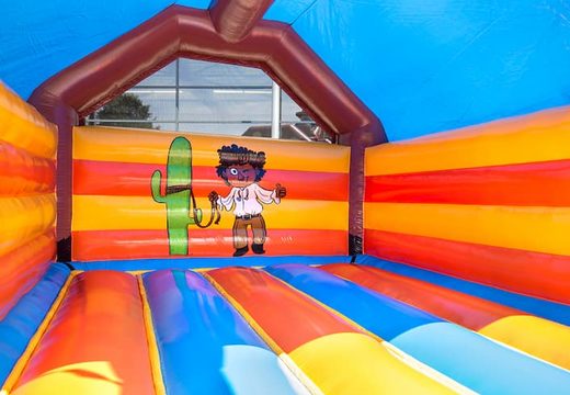 Super springkussen overdekt kopen in cowboy thema voor kinderen. Bestel springkussens online bij JB Inflatables Nederland