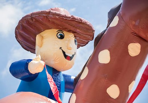 Super springkasteel overdekt kopen met vrolijke animaties in cowboy thema voor kinderen. Koop springkastelen online bij JB Inflatables Nederland