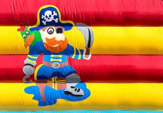 Groot overdekt springkussen kopen in thema piraten voor kinderen. Bestel springkussens online bij JB Inflatables Nederland 