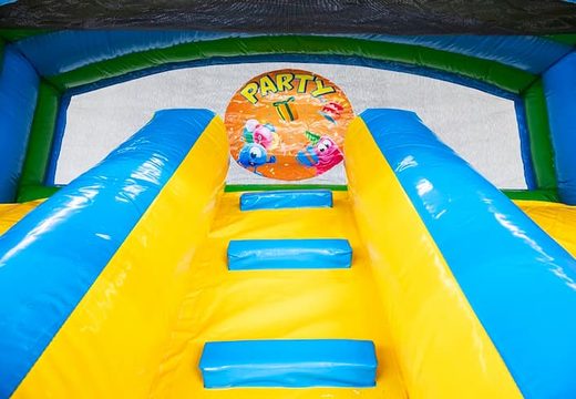 Multiplay splashy slide party luchtkussen bestellen voor kids bij JB Inflatables Nederland. Koop luchtkussens online bij JB Inflatables Nederland