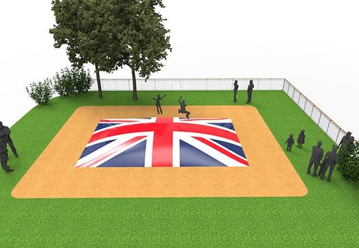 Bestel opblaasbare airmountain in thema UK vlag voor kids. Koop opblaasbare springbergen nu online bij JB Inflatables Nederland