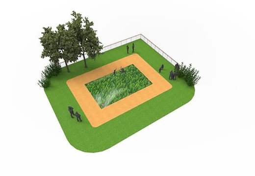 Grass themed springberg bestellen voor kinderen. Koop opblaasbare airmountain nu online bij JB Inflatables Nederland