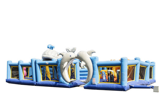 Groot opblaasbaar springkasteel in seaworld thema kopen voor kinderen. Bestel springkastelen online bij JB Inflatables Nederland 