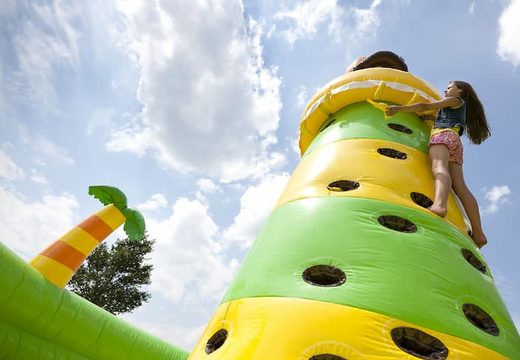 Opblaasbare klimtoren springkussen attractie kopen in thema jungle oerwoud voor kids bij JB Inflatables