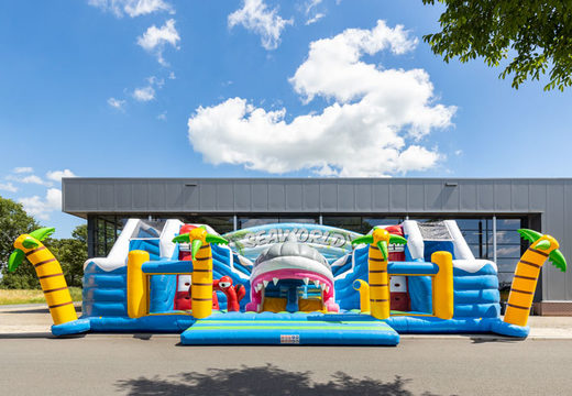 Opblaasbaar inflatable speelpark van 15 meter bestellen in seaworld thema voor kinderen