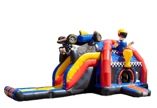 Multiplay super luchtkussen in formule 1 thema met raceauto bovenop kopen voor kinderen 