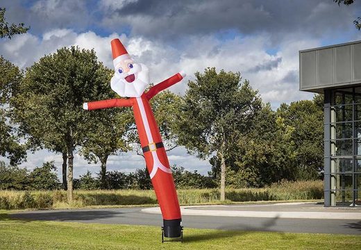Bestel nu online de skydancer 3d kerstman van 6m hoog bij JB Inflatables Nederland. Inflatable airdancers in standaard kleuren en afmetingen online verkrijgbaar