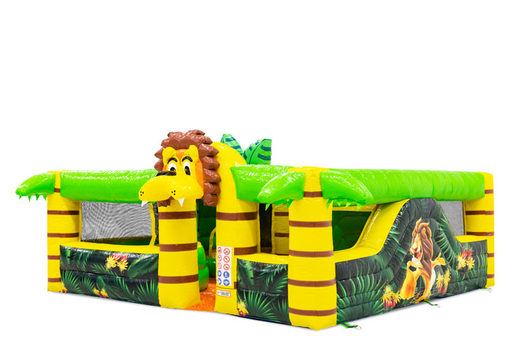 Koop opblaasbaar springkussen in thema Lion voor kids. Bestel springkussens online bij JB Inflatables Nederland 