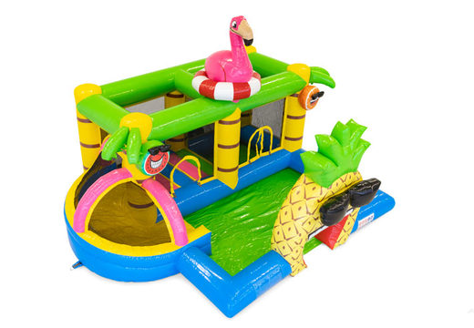 Flamingo springkasteel bestellen voor kinderen. Koop springkastelen online bij JB Inflatables Nederland 
