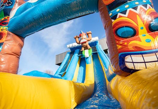 Koop Hawaii Drop and Slide voor kinderen. Bestel opblaasbare waterglijbanen nu online bij JB Inflatables Nederland
