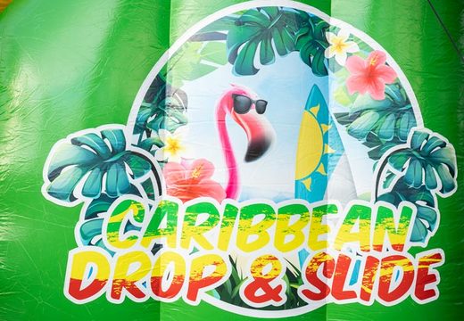Drop and Slide in thema Caribbean voor kids bestellen. Koop opblaasbare waterglijbanen nu online bij JB Inflatables Nederland