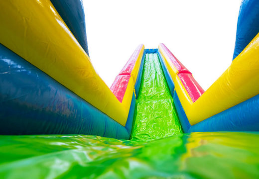 Standaard 15m Crazyslide opblaasbare waterglijbaan kopen voor kinderen. Bestel opblaasbare waterglijbanen nu online bij JB Inflatables Nederland